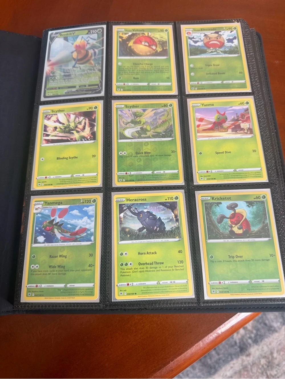 Pikachu Themed Black binder with Gold Accent astral radiance and others 180 card